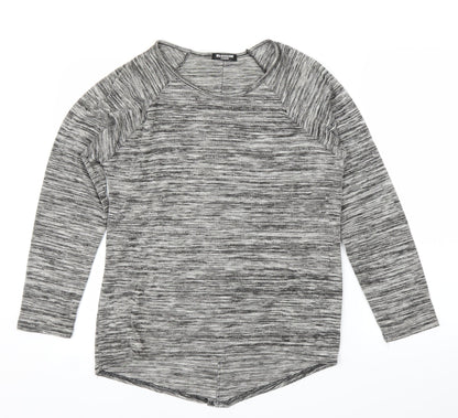 Blossom Womens Grey   Basic Blouse Size M
