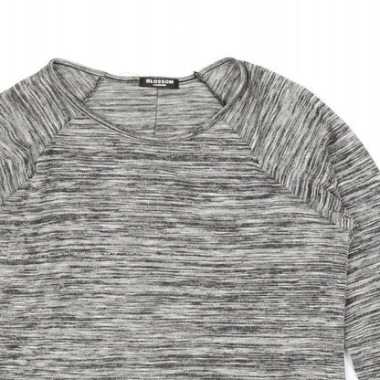 Blossom Womens Grey   Basic Blouse Size M