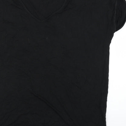 Womens UK Size 8 I SAW IT FIRST Black Basic Blouse