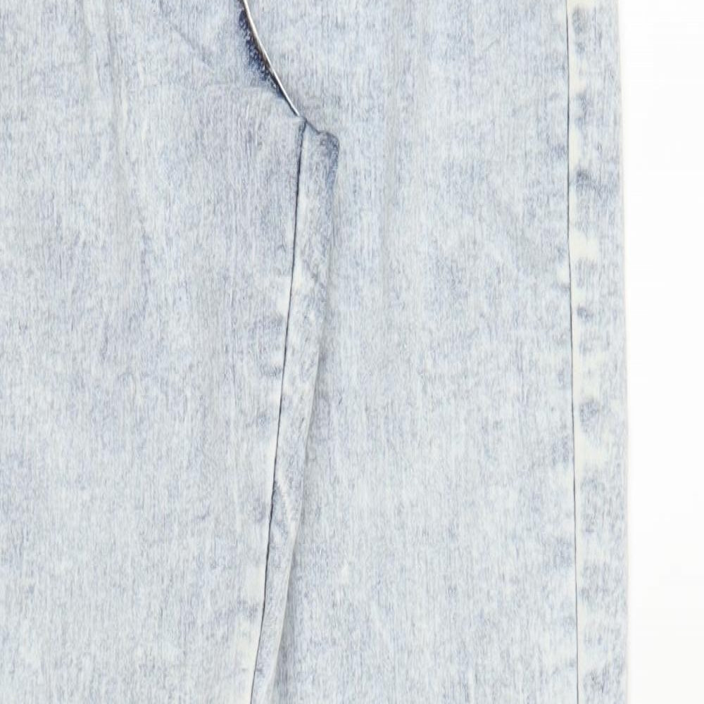Primark Womens Blue  Denim Tapered Jeans Size 6 L27 in
