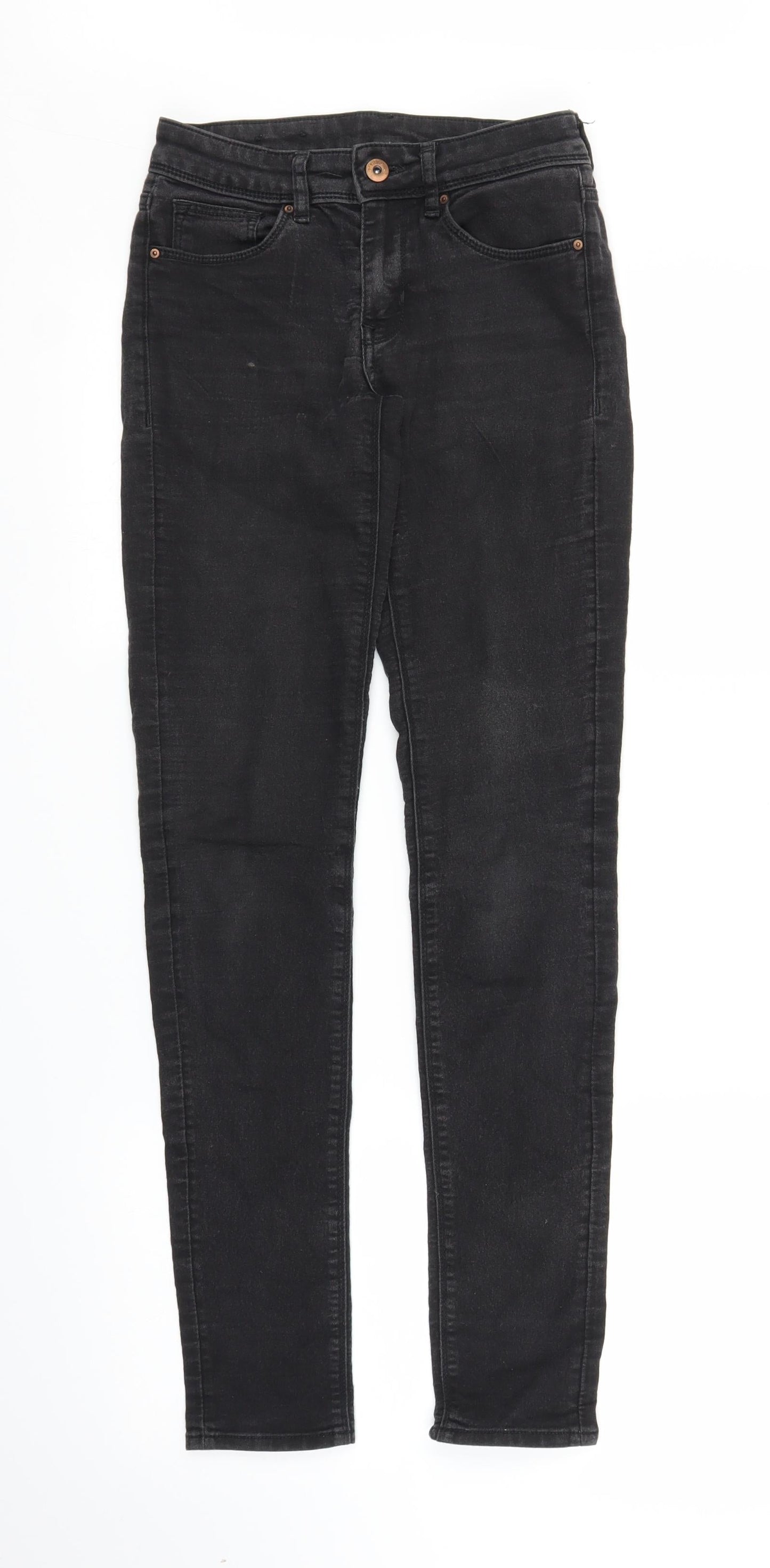 Womens UK Size 6 H&M Regular Fit Skinny Black Jeans