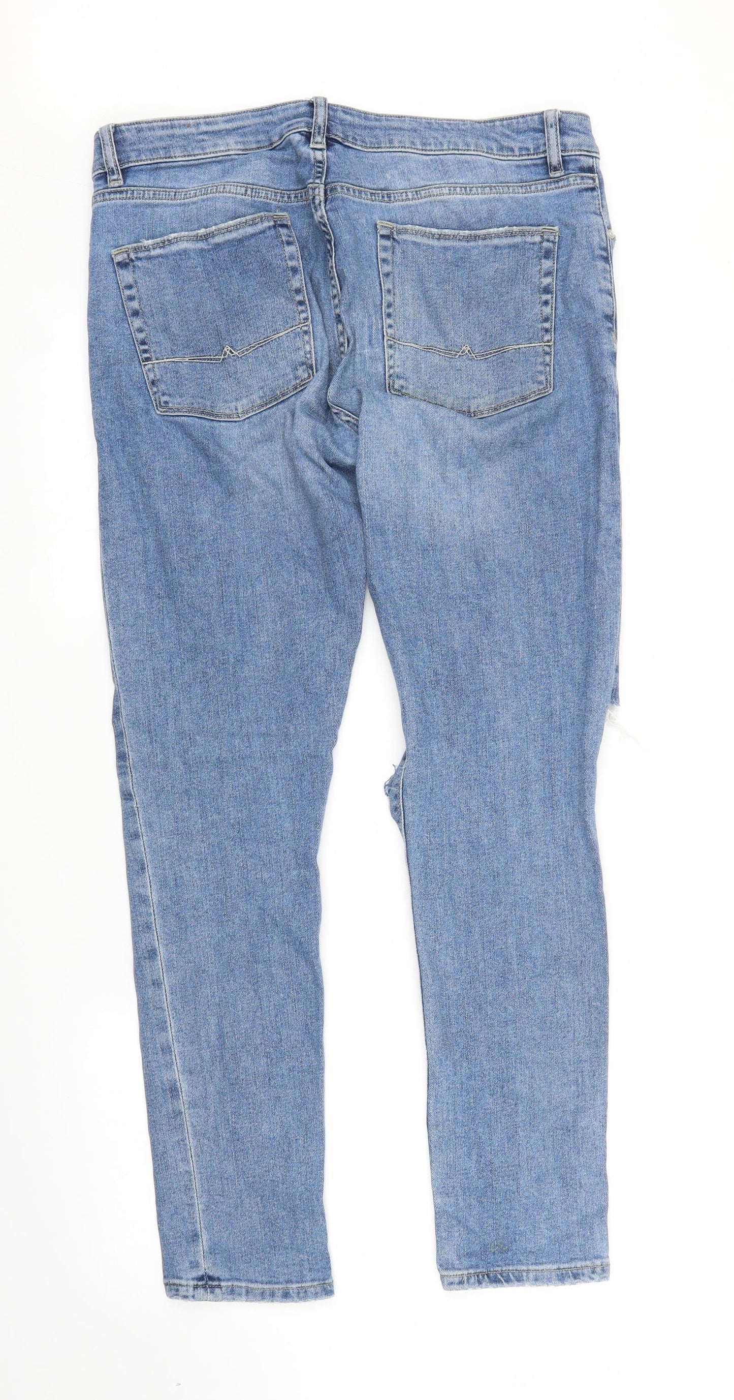 ASOS Womens Blue  Denim Skinny Jeans Size 33 in L30 in