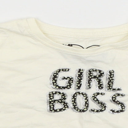 Primark Baby White   Basic T-Shirt Size 0-3 Months  - Girl Boss