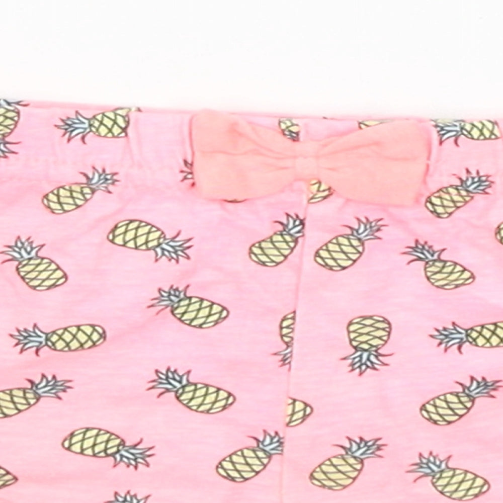 Primark Baby Pink   Cropped Trousers Size 6-9 Months  - Pinapples