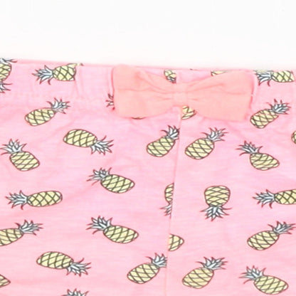 Primark Baby Pink   Cropped Trousers Size 6-9 Months  - Pinapples