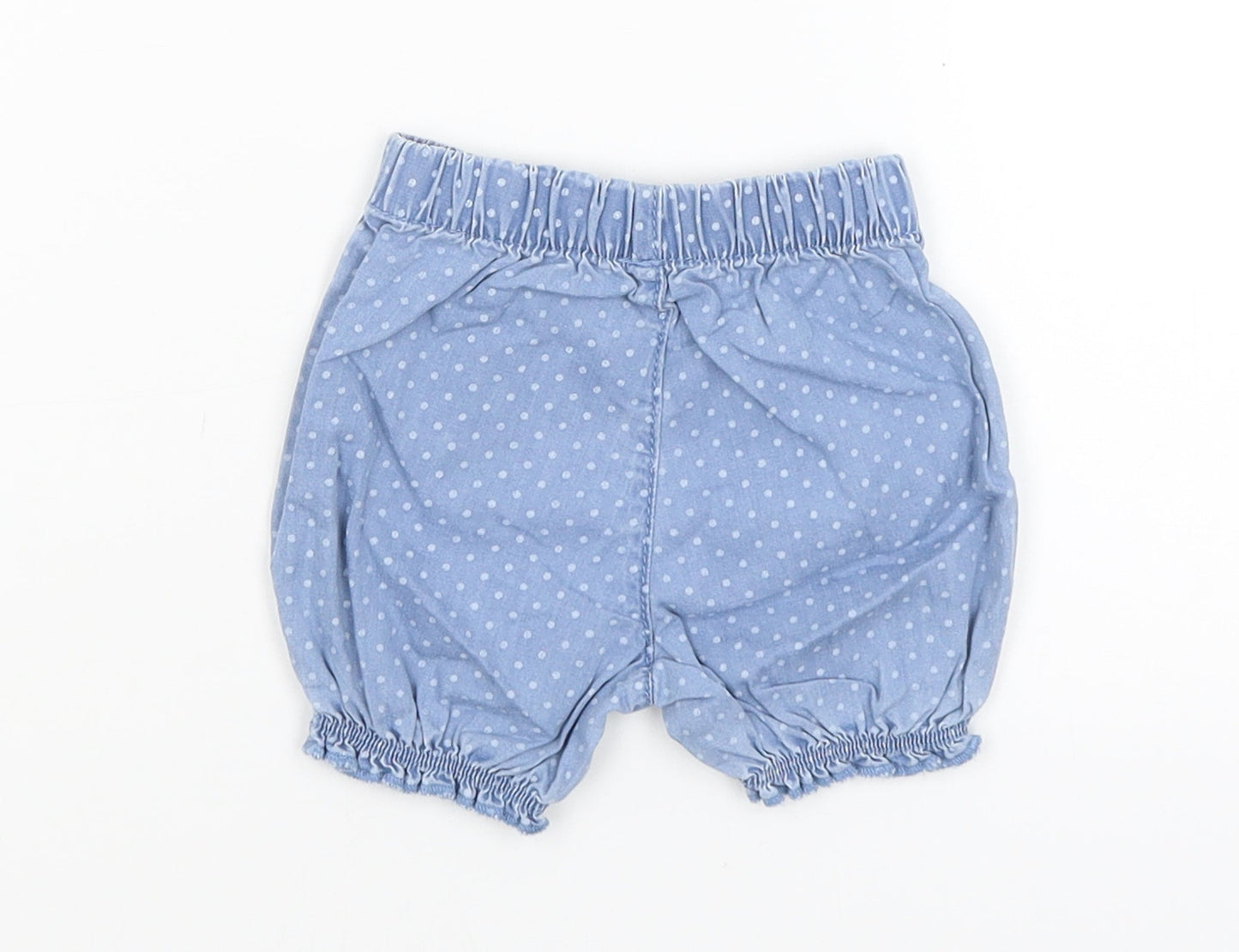 George Baby Blue Spotted  Cropped Trousers Size 0-3 Months