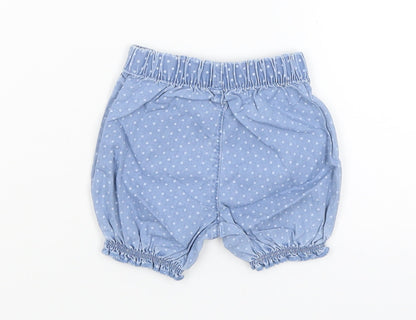 George Baby Blue Spotted  Cropped Trousers Size 0-3 Months