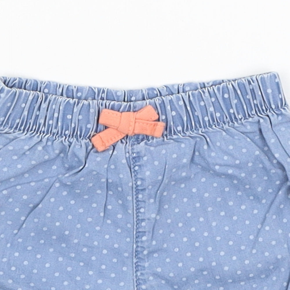 George Baby Blue Spotted  Cropped Trousers Size 0-3 Months