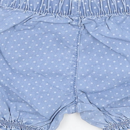 George Baby Blue Spotted  Cropped Trousers Size 0-3 Months