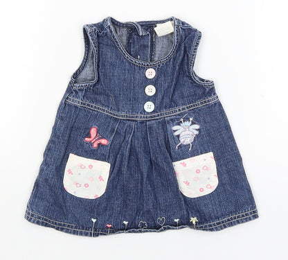Tiny Ted Baby Blue   A-Line  Size 0-3 Months