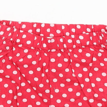 NEXT Baby Red Polka Dot  Cropped Trousers Size 0-3 Months