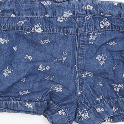 Primark Baby Blue Floral  Cropped Trousers Size 9-12 Months