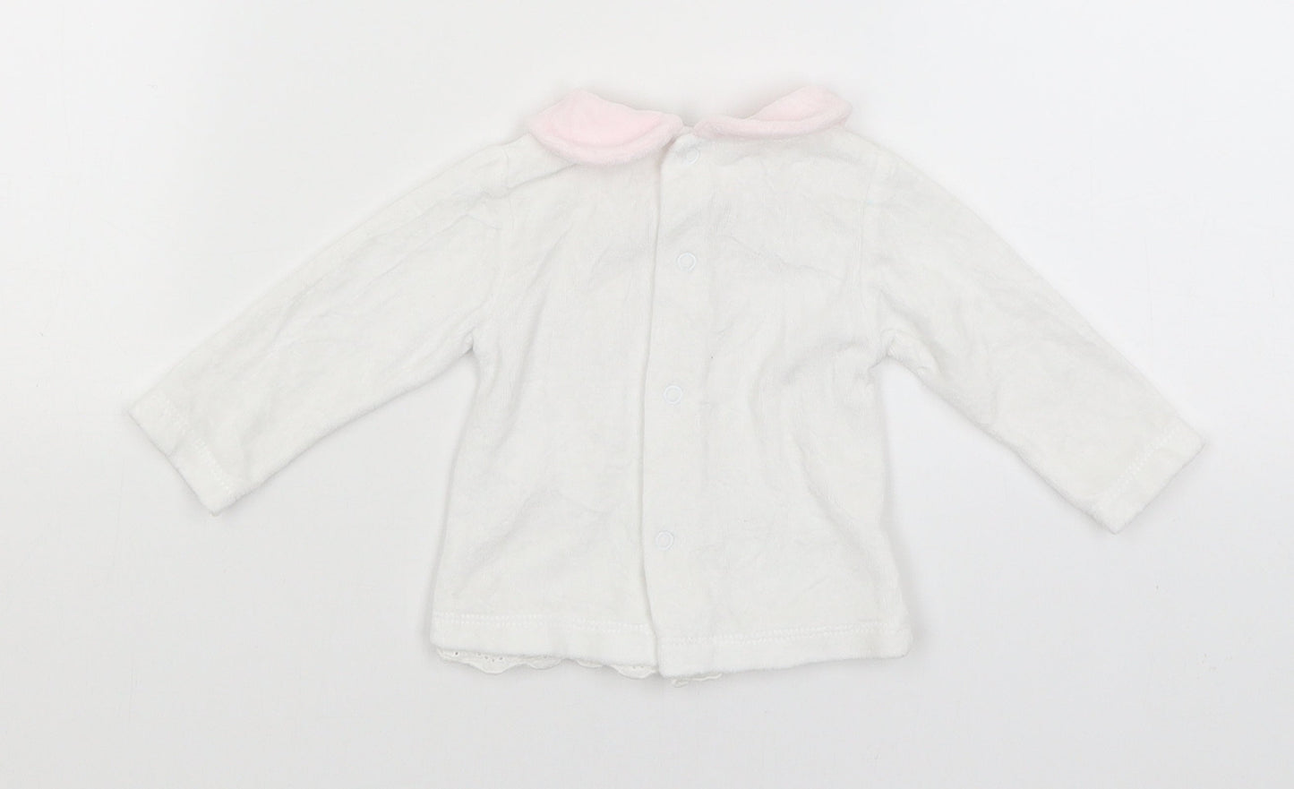 Mintini Baby Baby White   Basic T-Shirt Size 0-3 Months