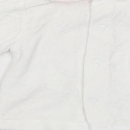 Mintini Baby Baby White   Basic T-Shirt Size 0-3 Months