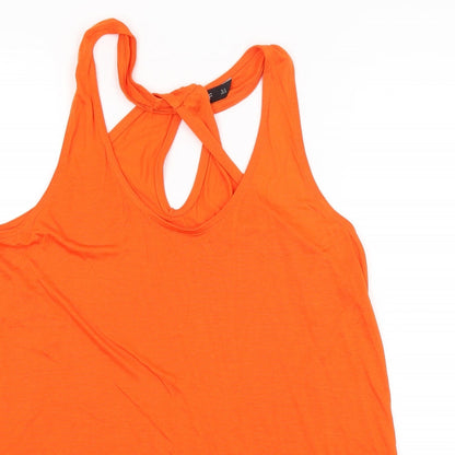 F&F Womens Orange   Basic Tank Size 14
