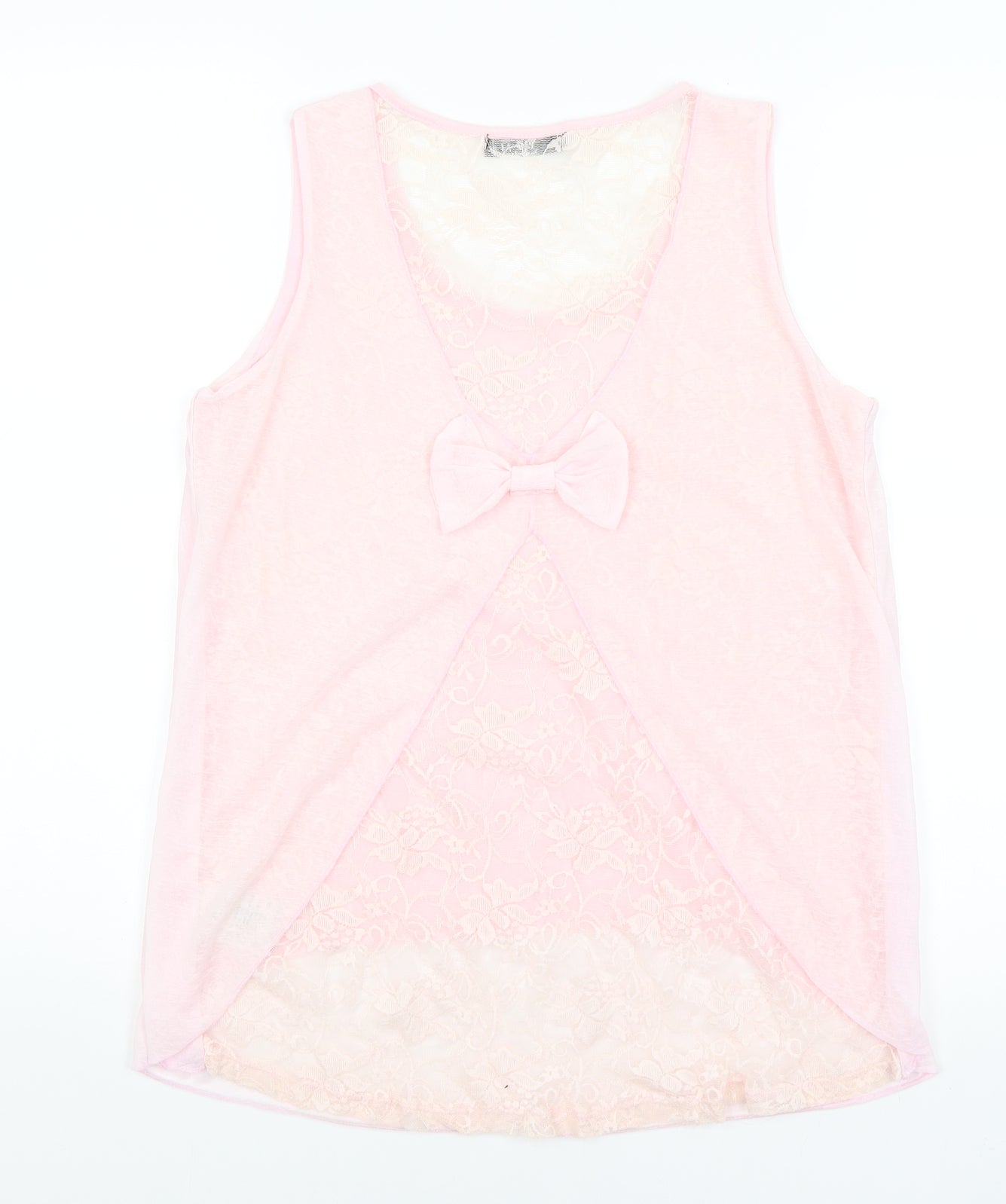 Womens UK Size M Quiz Pink Basic Tank