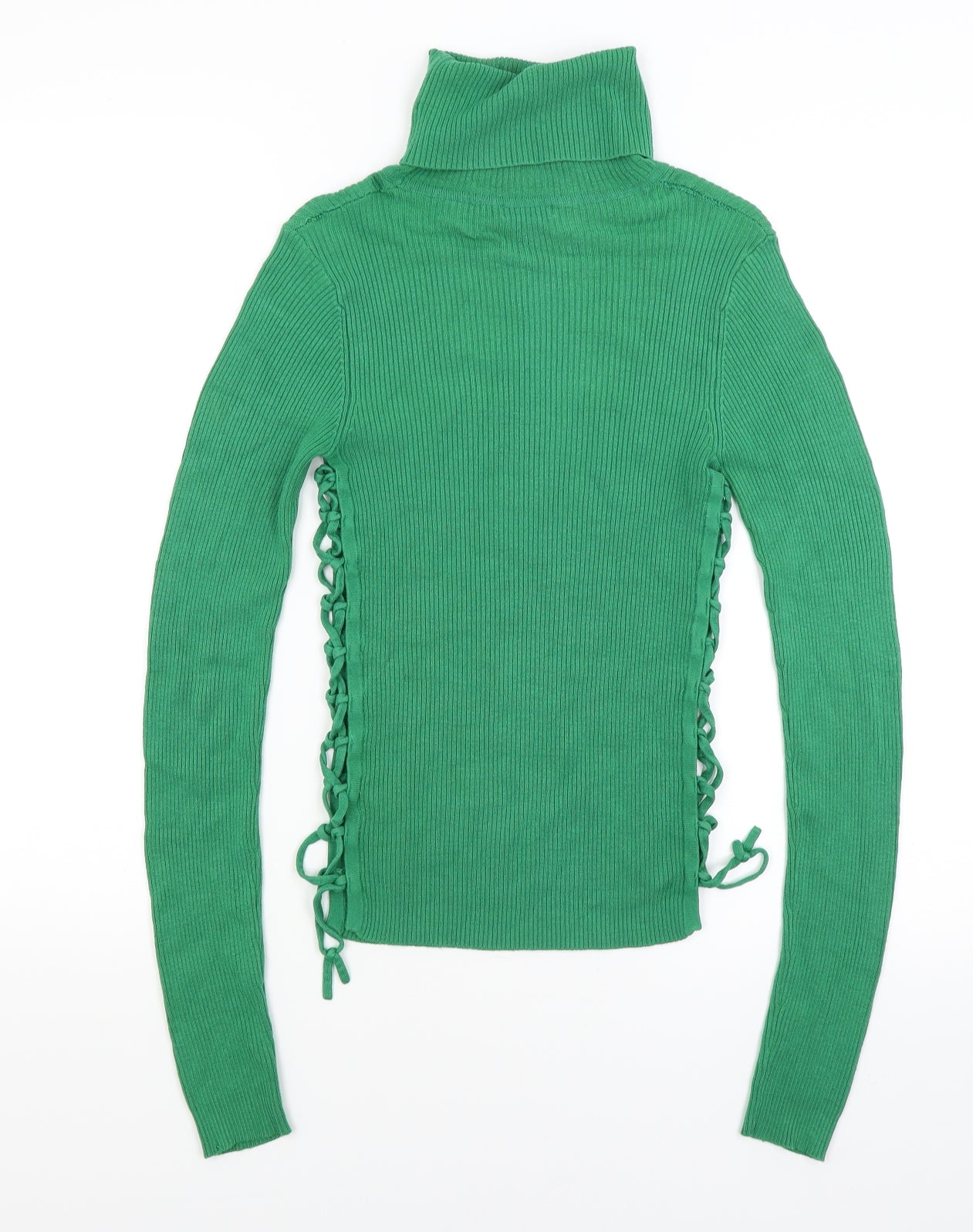 Womens UK Size 8 Therapy Green Basic T-Shirt
