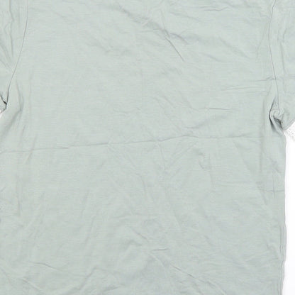 Womens UK Size XS Divided Green Basic T-Shirt