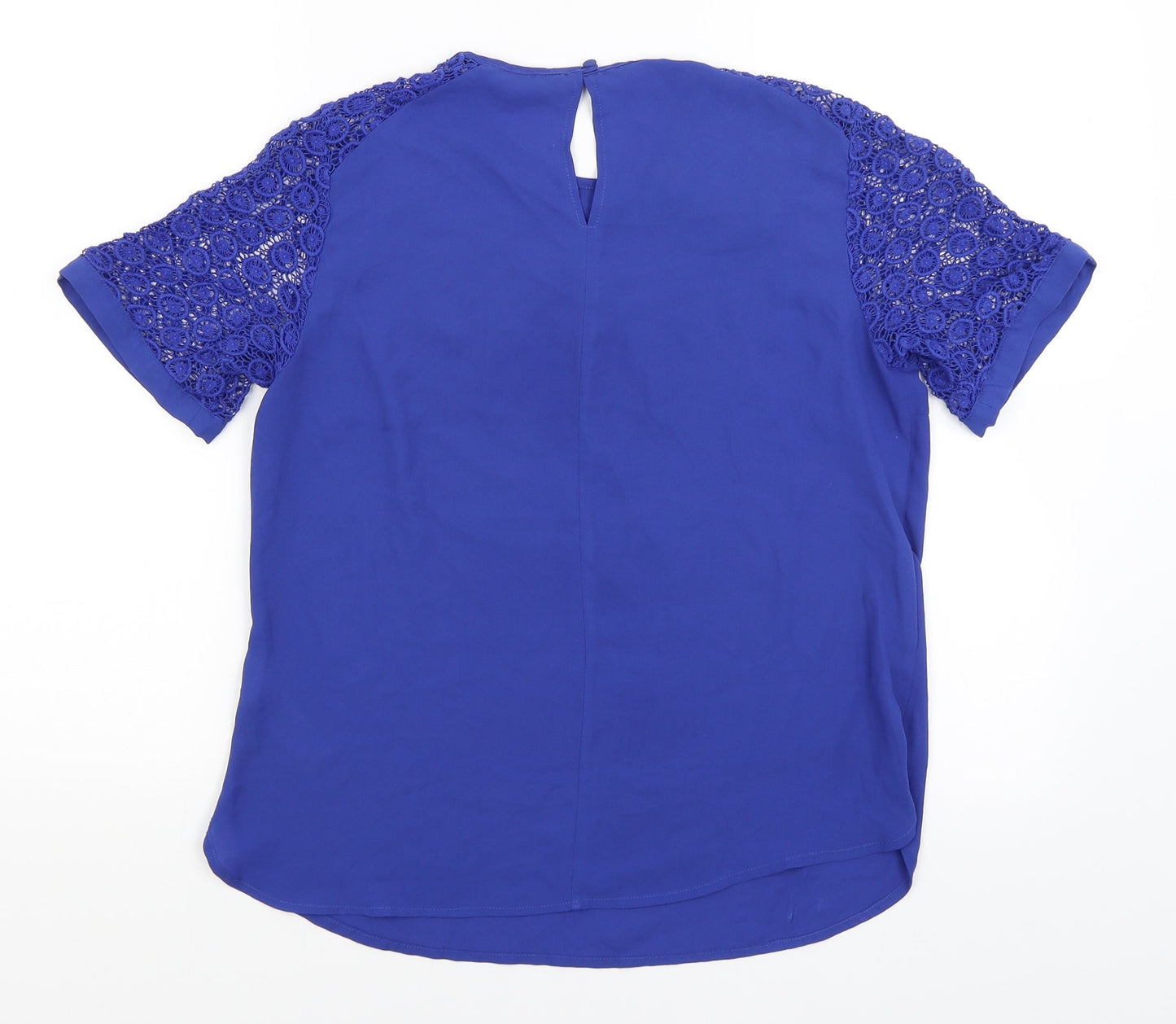 Womens UK Size 12 Dorothy Perkins Blue Basic T-Shirt