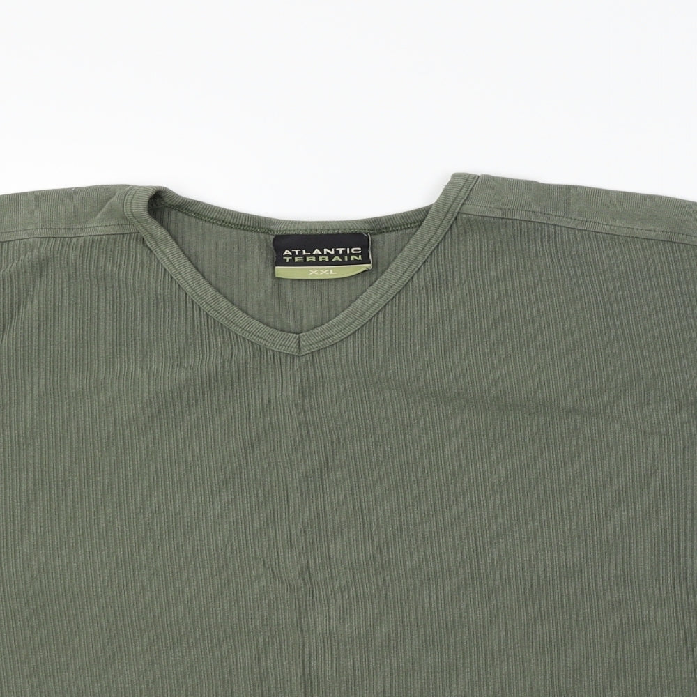 Atlantic Terrain Mens Green    T-Shirt Size XL