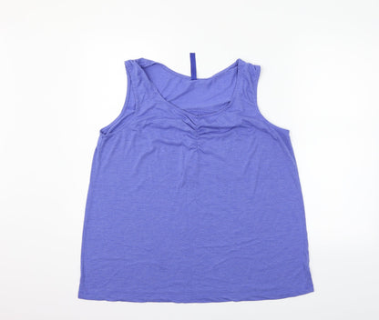 Preworn Womens Blue   Basic T-Shirt Size 16