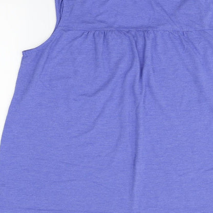 Preworn Womens Blue   Basic T-Shirt Size 16