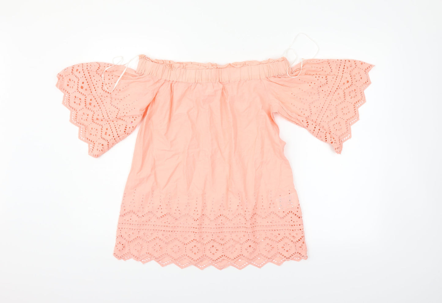 Womens UK Size 6 H&M Orange Basic Blouse