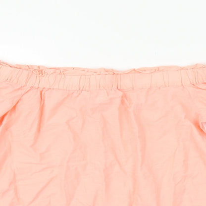 Womens UK Size 6 H&M Orange Basic Blouse
