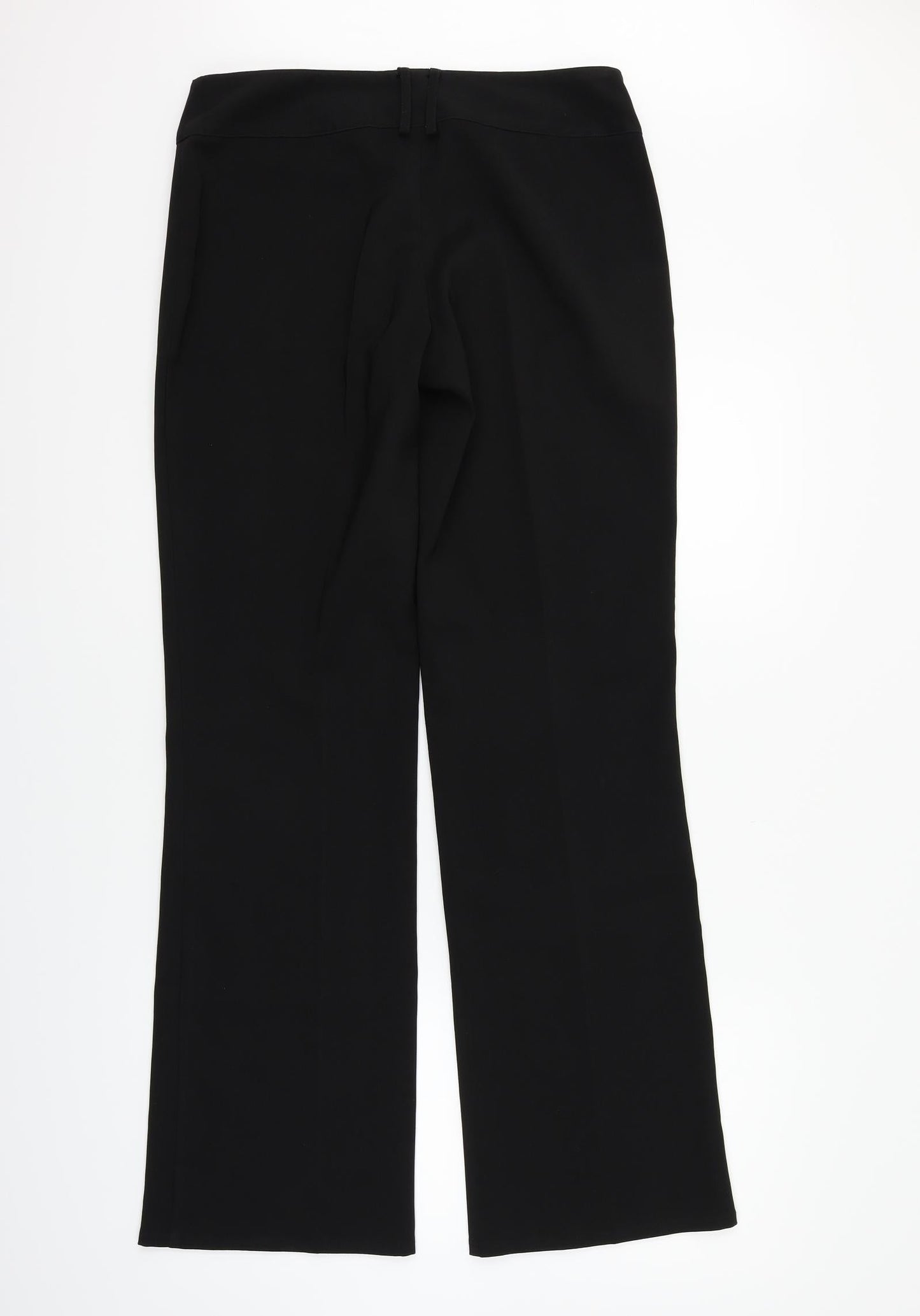Womens UK Size 12 Preworn Regular Fit  Black Trousers