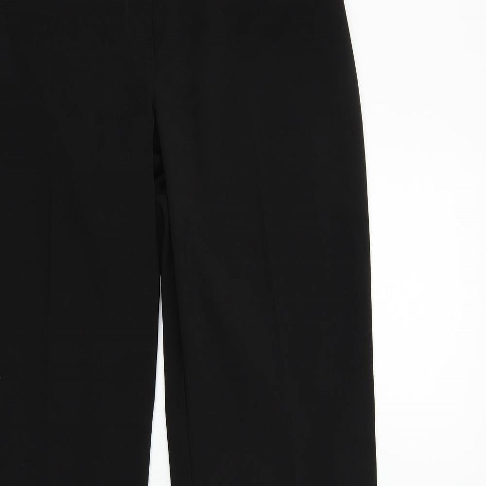 Womens UK Size 12 Preworn Regular Fit  Black Trousers