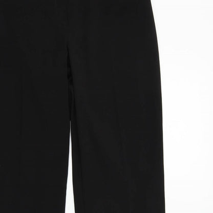 Womens UK Size 12 Preworn Regular Fit  Black Trousers