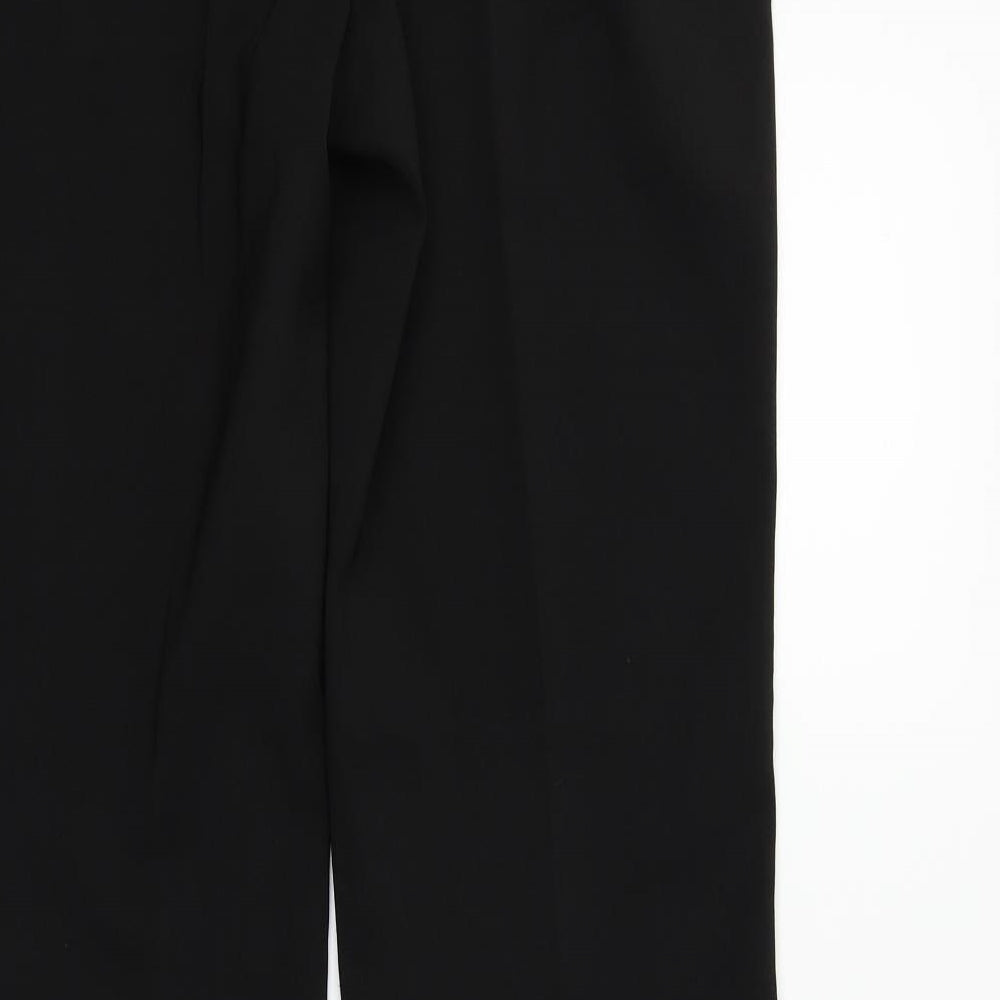Womens UK Size 12 Preworn Regular Fit  Black Trousers