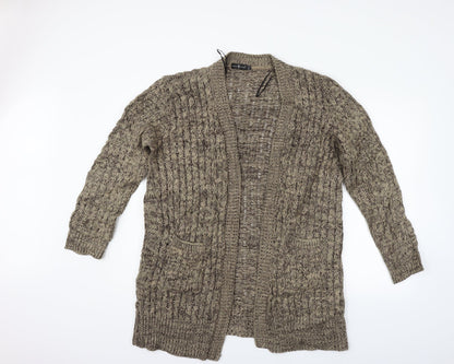 Pure Moda Womens Brown   Cardigan Jumper Size L