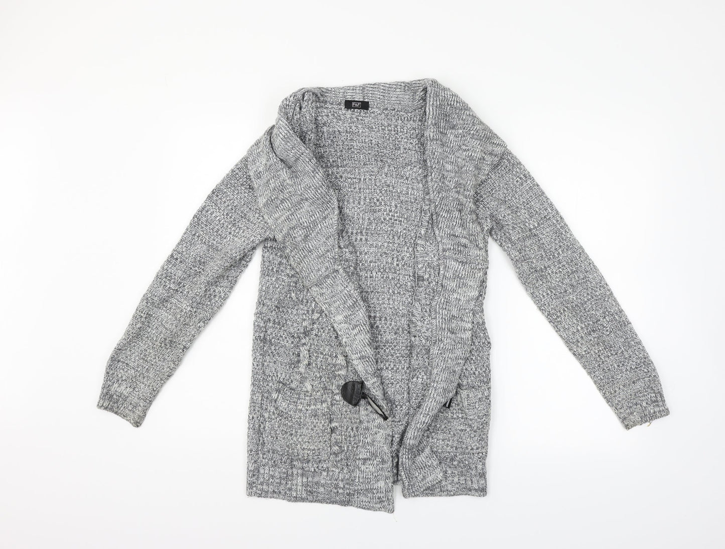F&F Womens Grey   Cardigan Jumper Size 8
