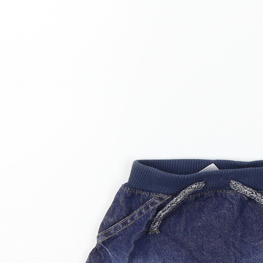 George Boys Blue   Cropped Jeans Size 0-3 Months