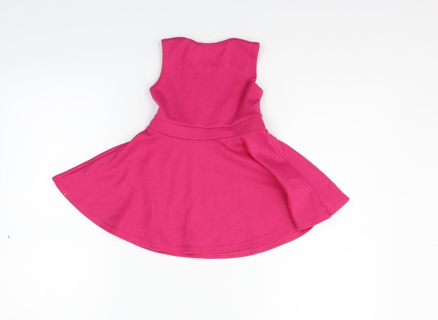 M&Co Girls Pink   Fit & Flare  Size 12-18 Months