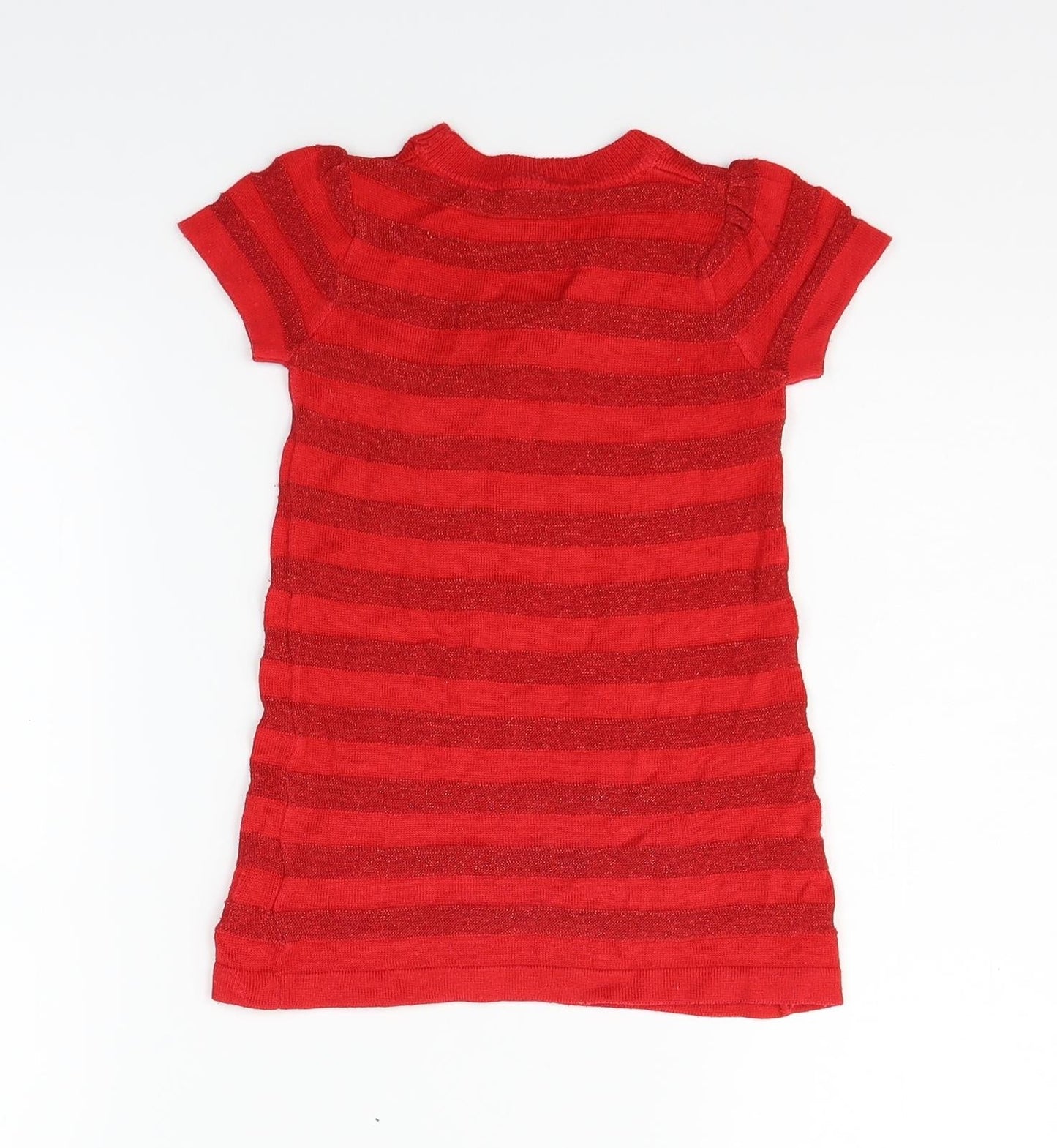 George Girls Red   Henley Jumper Size 12-18 Months