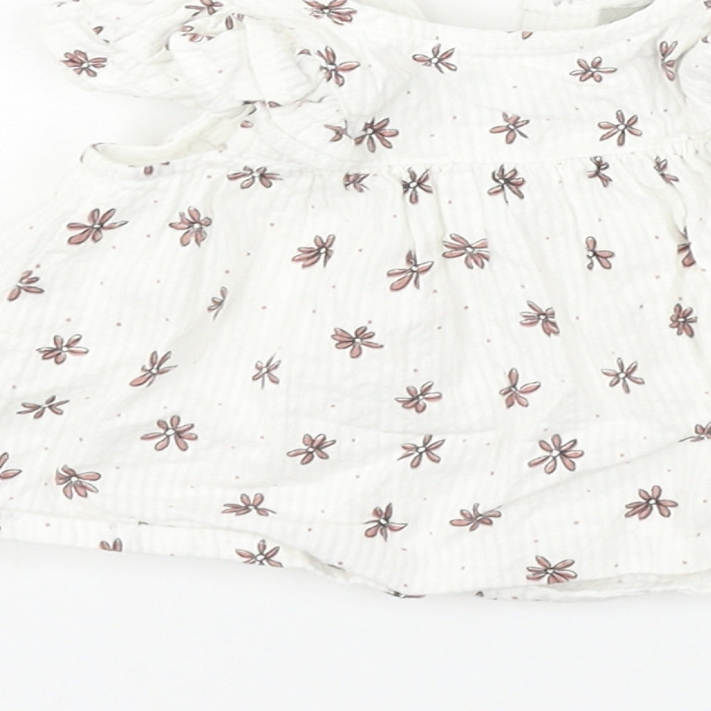 Primark Girls White Fair Isle  Fit & Flare  Size 3-6 Months