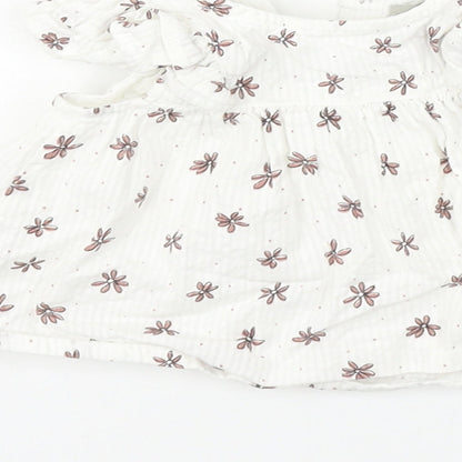 Primark Girls White Fair Isle  Fit & Flare  Size 3-6 Months