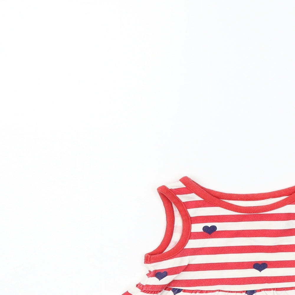 George Girls Purple Striped  Fit & Flare  Size 12-18 Months