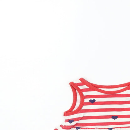 George Girls Purple Striped  Fit & Flare  Size 12-18 Months