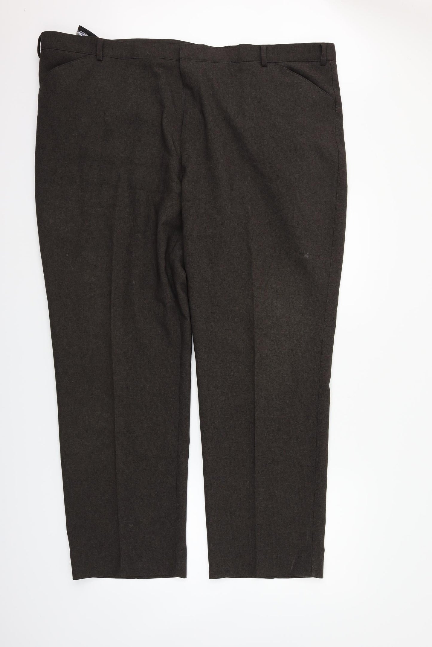 Womens UK Size 48 in Preworn Regular Fit  Brown Trousers