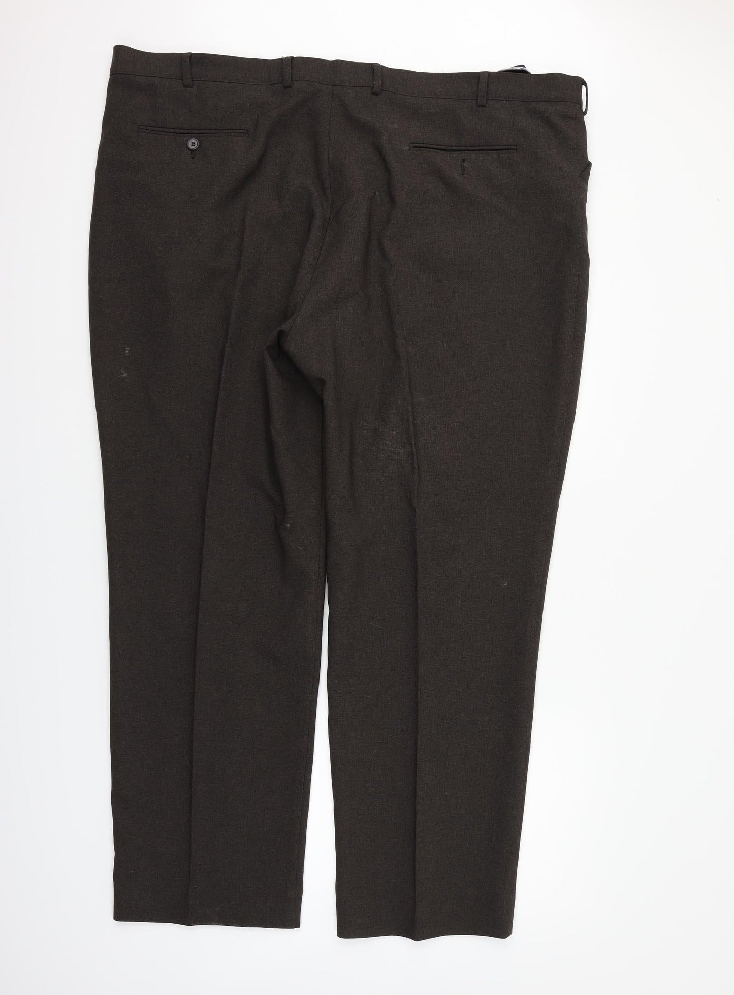 Womens UK Size 48 in Preworn Regular Fit  Brown Trousers