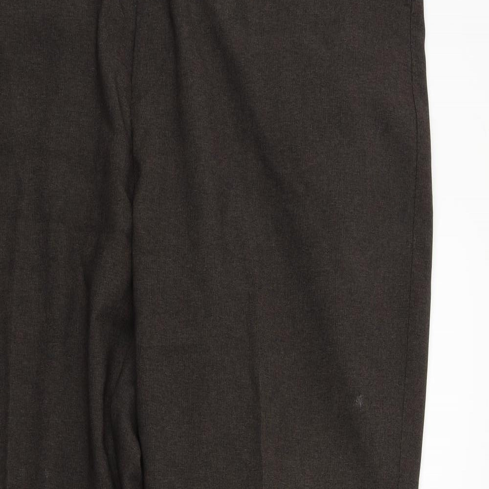 Womens UK Size 48 in Preworn Regular Fit  Brown Trousers