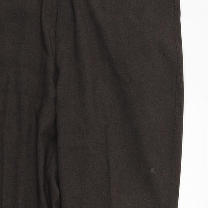 Womens UK Size 48 in Preworn Regular Fit  Brown Trousers
