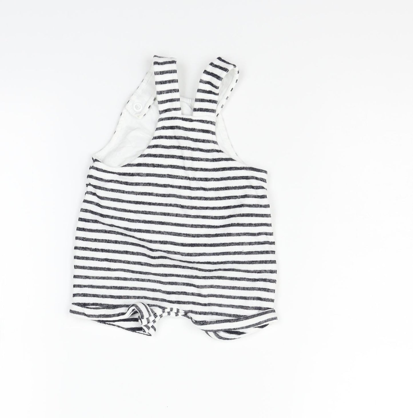 Little Nutmeg Boys White Striped  Babygrow One-Piece Size 0-3 Months