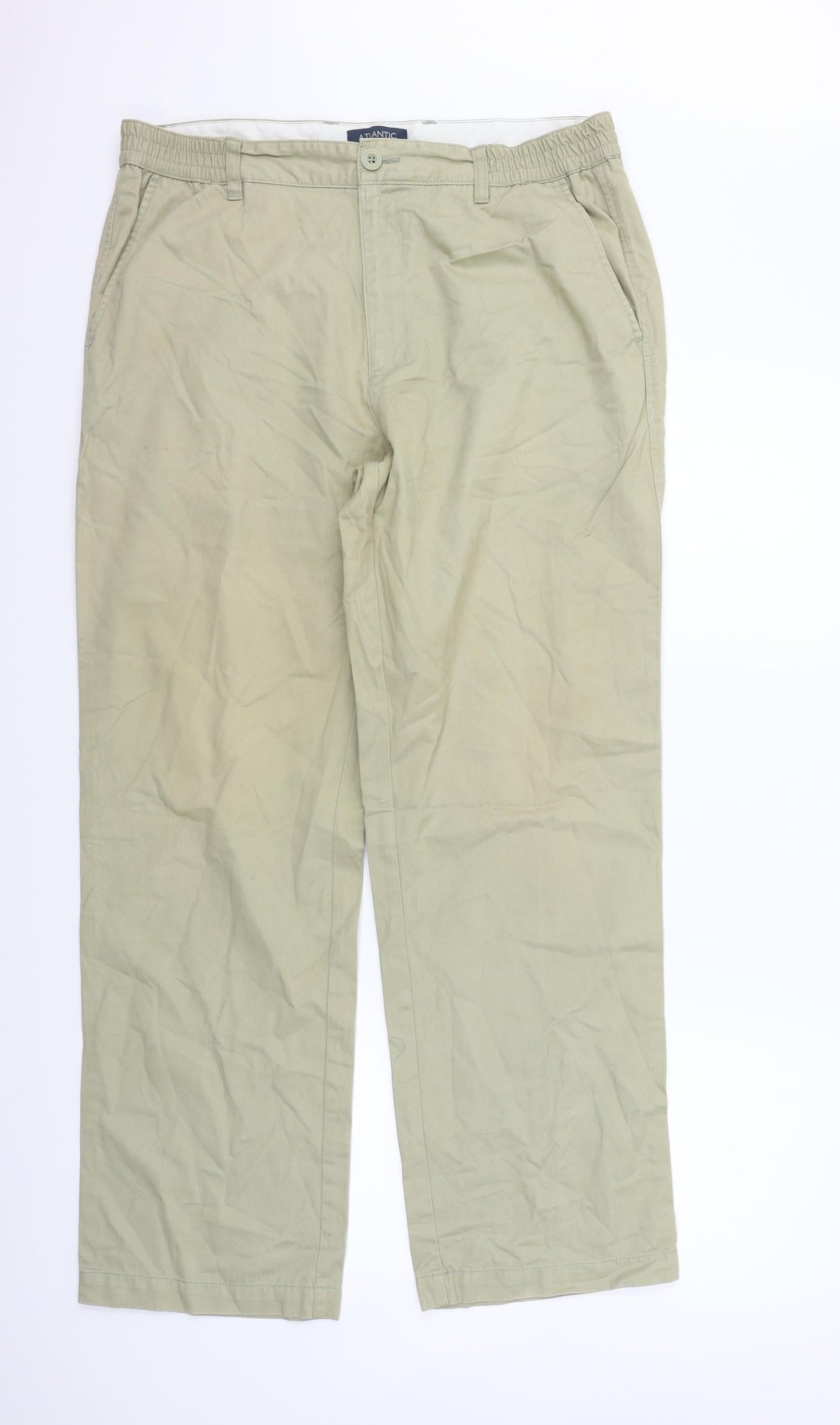 Atlantic Bay Womens Beige Houndstooth  Trousers  Size 36 in L31 in