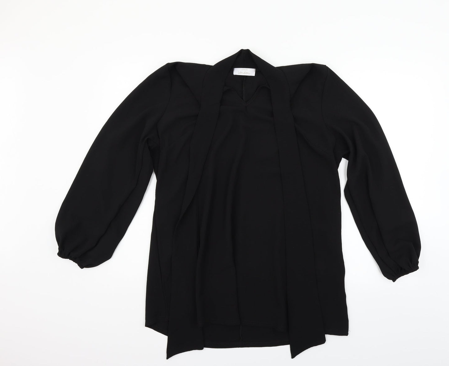 heart yours Womens Black   Basic Blouse Size 14