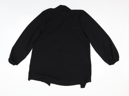 heart yours Womens Black   Basic Blouse Size 14