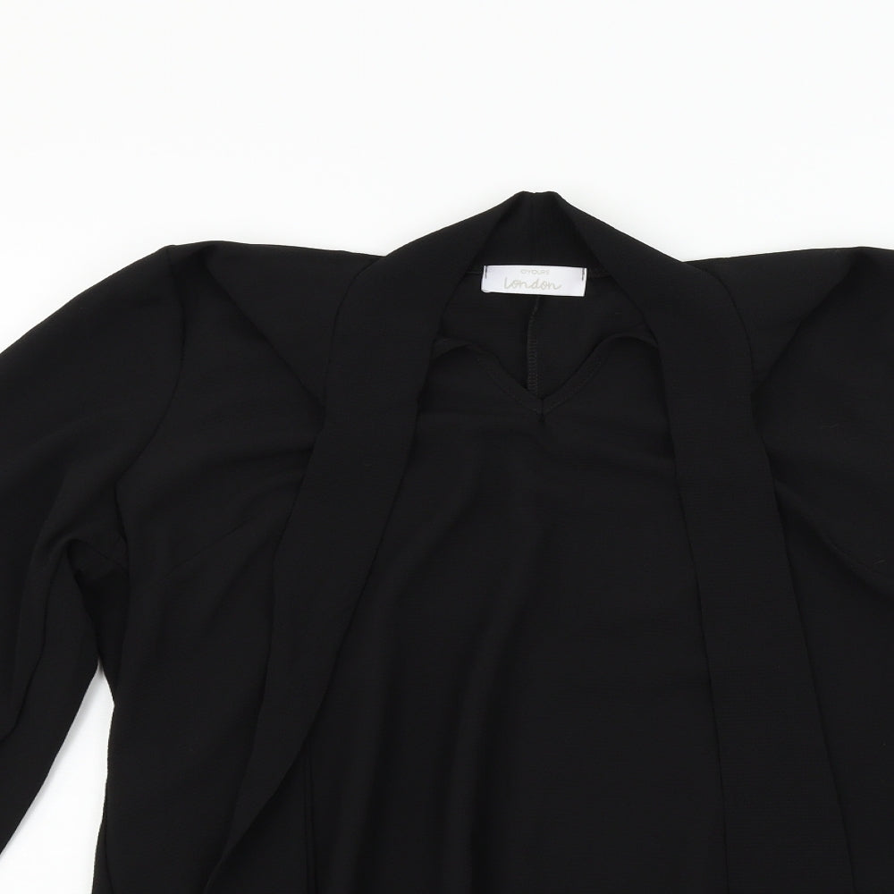 heart yours Womens Black   Basic Blouse Size 14